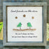 Good Friends Are Like Stars Birds Sea Glass Framed Art - image 6