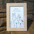 Coastal Sisterhood Quote Flower Sea Glass Framed Art - image 0