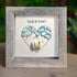"Wild at Heart" Mountains & Shell Couple Sea Glass Framed Art - image 7