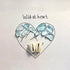 "Wild at Heart" Mountains & Shell Couple Sea Glass Framed Art - image 2