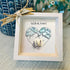 "Wild at Heart" Mountains & Shell Couple Sea Glass Framed Art - image 5