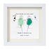 Long-Distance Friendship & Champagne Sea Glass Framed Art - White - 8" X 8" - image 11