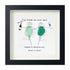 Long-Distance Friendship & Champagne Sea Glass Framed Art - Black - 8" X 8" - image 10