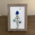 Singing Blue Bird & Joyful Birdhouse Sea Glass Framed Art - image 4