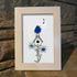 Singing Blue Bird & Joyful Birdhouse Sea Glass Framed Art - image 8