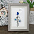 Singing Blue Bird & Joyful Birdhouse Sea Glass Framed Art - image 5