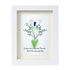 Flowers Bouquet Sisterhood Sea Glass Framed Art - White - 8" X 6" - image 12