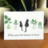 Long-Distance Bestie Cat & Plant Sea Glass Framed Art - Seaglass Card - 6" X 8" - image 1
