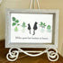 Long-Distance Bestie Cat & Plant Sea Glass Framed Art - image 9