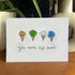 "You Make Life Sweet" Ice Cream Sea Glass Framed Art - Seaglass Card - 6" X 8" - image 1