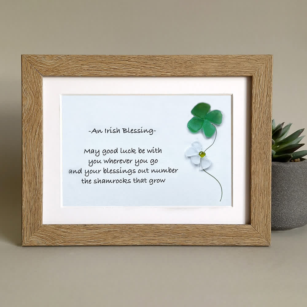 Luck & Blessings in Every Piece Sea Glass Framed Art - image 9