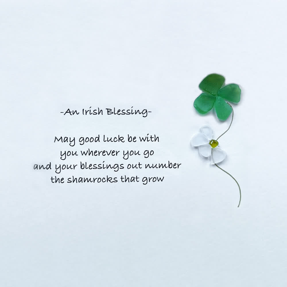 Luck & Blessings in Every Piece Sea Glass Framed Art - image 2