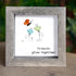 Friends Grow Together Butterfly & Flowers Sea Glass Framed Art - image 6