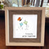 Friends Grow Together Butterfly & Flowers Sea Glass Framed Art - image 5