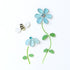 Coastal Joy Flower & Bee Sea Glass Framed Art - image 2