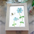 Coastal Joy Flower & Bee Sea Glass Framed Art - image 8