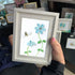 Coastal Joy Flower & Bee Sea Glass Framed Art - image 4