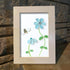 Coastal Joy Flower & Bee Sea Glass Framed Art - image 3