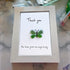 Green Butterfly Thank You Quote Sea Glass Framed Art - image 8