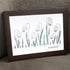 Hope In Every Petal Snowdrops Sea Glass Framed Art - image 0