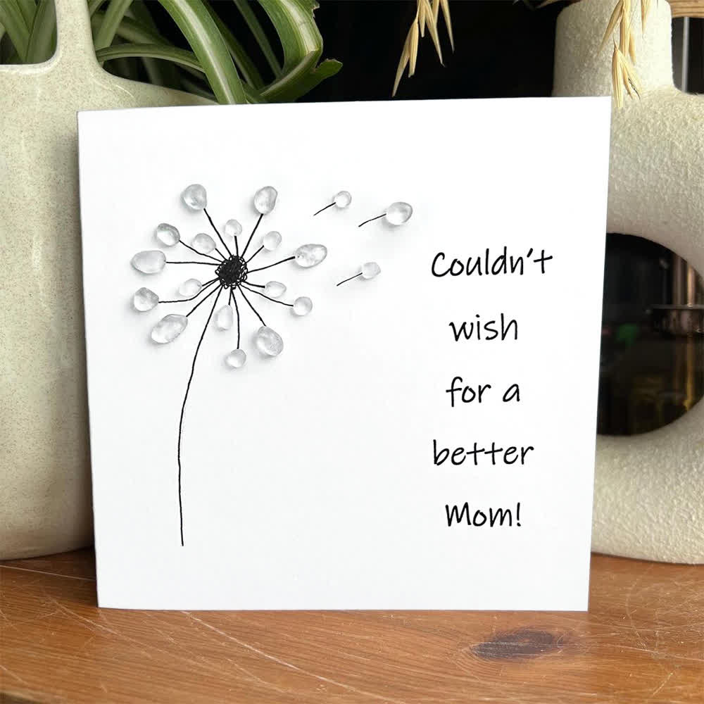 "Couldn't Wish for a Better Mom" Dandelion Sea Glass Framed Art - image 3