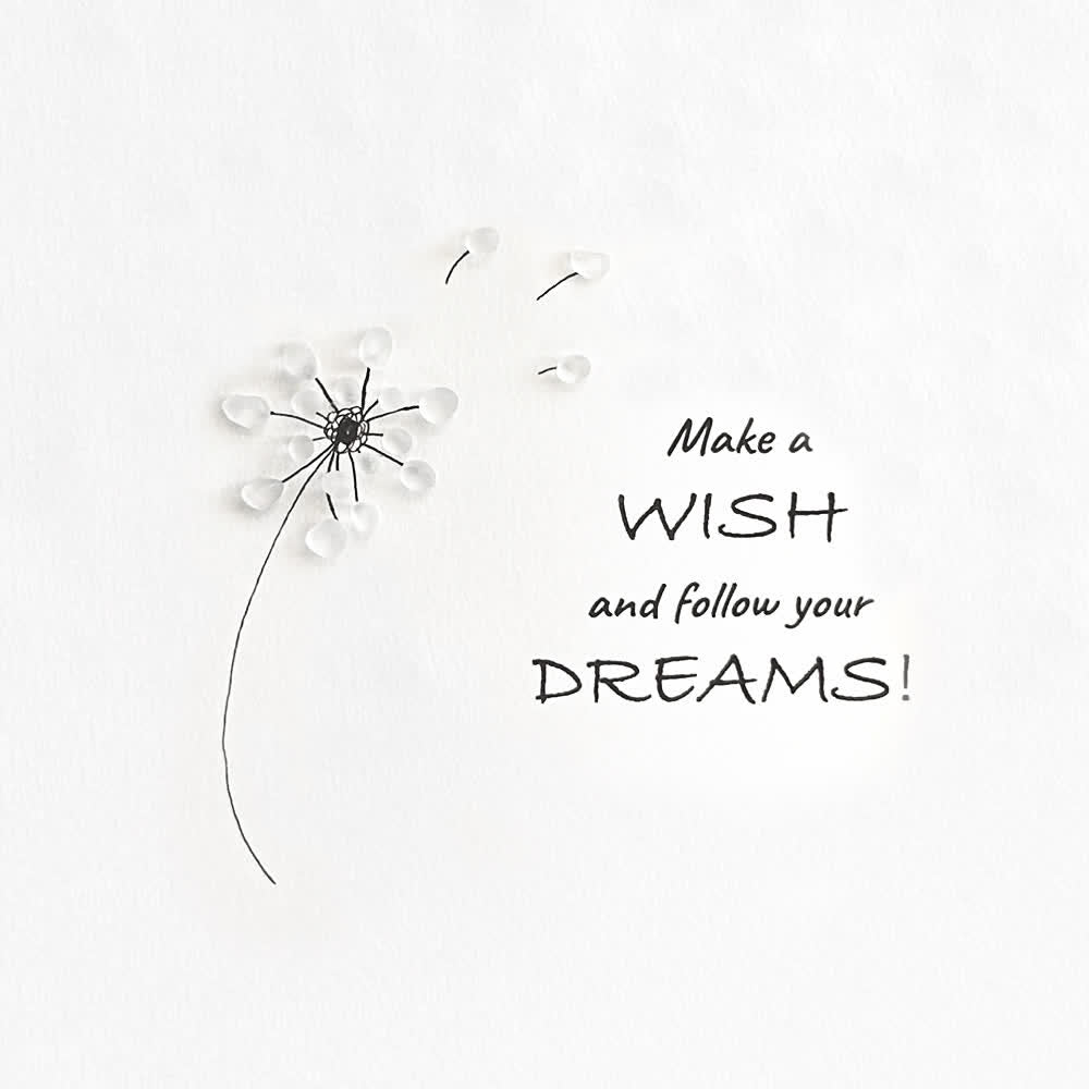 "Make a Wish & Follow Your Dreams" Dandelion Sea Glass Framed Art - image 2