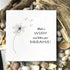 "Make a Wish & Follow Your Dreams" Dandelion Sea Glass Framed Art - Seaglass Card - 8" X 8" - image 1