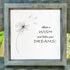 "Make a Wish & Follow Your Dreams" Dandelion Sea Glass Framed Art - image 4