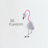 "BE FLAMAZING" Pink Flamingo Sea Glass Framed Art - image 2