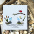 Goodbyes Are Not Forever Bird Scene Sea Glass Framed Art - Seaglass Card - 8" X 8" - image 1