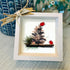 Red Birds Perched On A Pinecone Sea Glass Framed Art - image 7