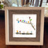 Rainbow Bird Flock Sea Glass Framed Art - image 3