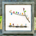Rainbow Bird Flock Sea Glass Framed Art - image 6