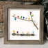 Rainbow Bird Flock Sea Glass Framed Art - image 4