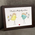 "Friends are the family we choose" Bird Friends Sea Glass Framed Art - image 8