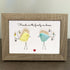 "Friends are the family we choose" Bird Friends Sea Glass Framed Art - image 11
