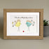 "Friends are the family we choose" Bird Friends Sea Glass Framed Art - image 3
