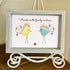 "Friends are the family we choose" Bird Friends Sea Glass Framed Art - image 9
