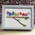 Rainbow Bird Family Chorus Sea Glass Framed Art - image 10