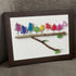 Rainbow Bird Family Chorus Sea Glass Framed Art - image 7