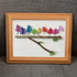 Rainbow Bird Family Chorus Sea Glass Framed Art - image 9