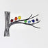 Rainbow Bird Gathering Family Sea Glass Framed Art - image 2