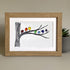 Rainbow Bird Gathering Family Sea Glass Framed Art - image 6