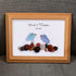 Love Birds Personalized Couple Name Sea Glass Framed Art - image 8