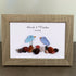 Love Birds Personalized Couple Name Sea Glass Framed Art - image 5