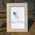 Happy Birthday Bouquet & Bird Sea Glass Framed Art - image 8