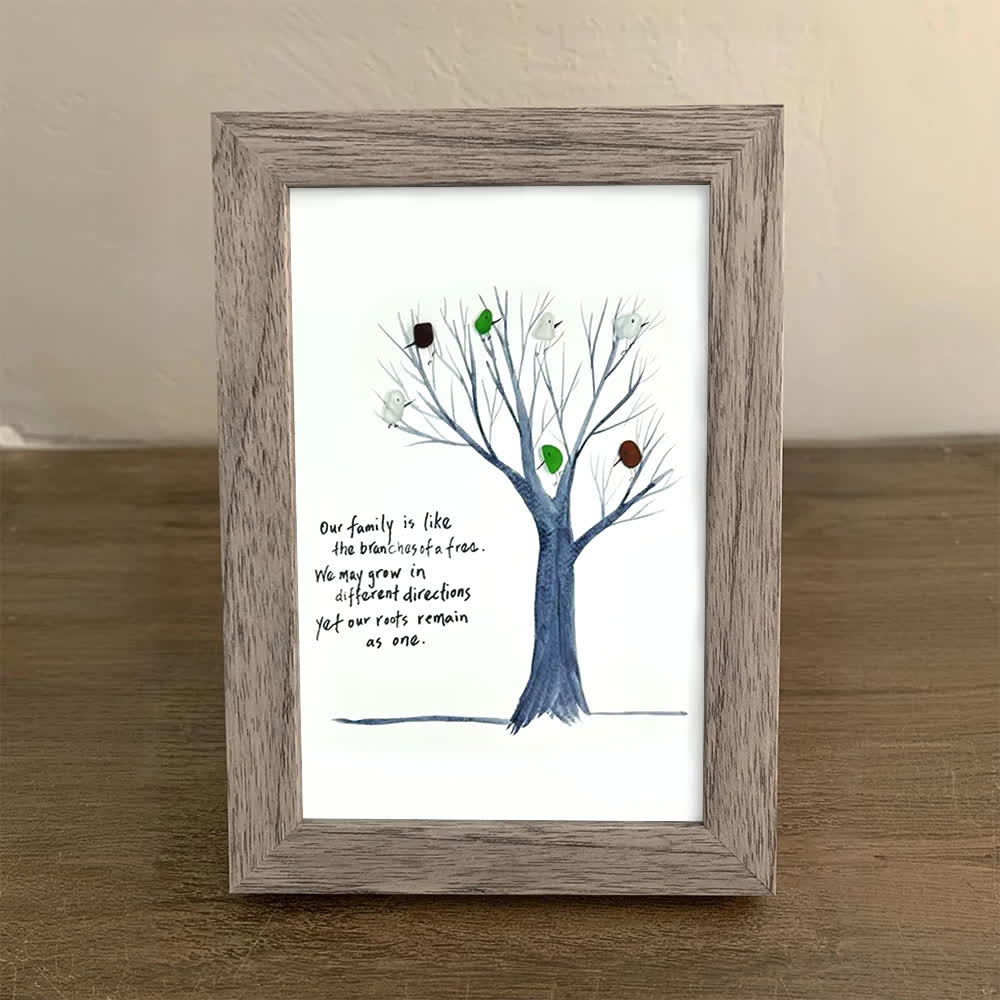 Family Tree Sea Glass Framed Art - image 7