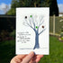 Family Tree Sea Glass Framed Art - Seaglass Card - 8" X 6" - image 1