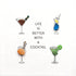 "Life Is Better With A Cocktail" Sea Glass Framed Art - image 2