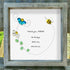 Mothe's Love Bee & Flowers Sea Glass Framed Art For Mom - image 0